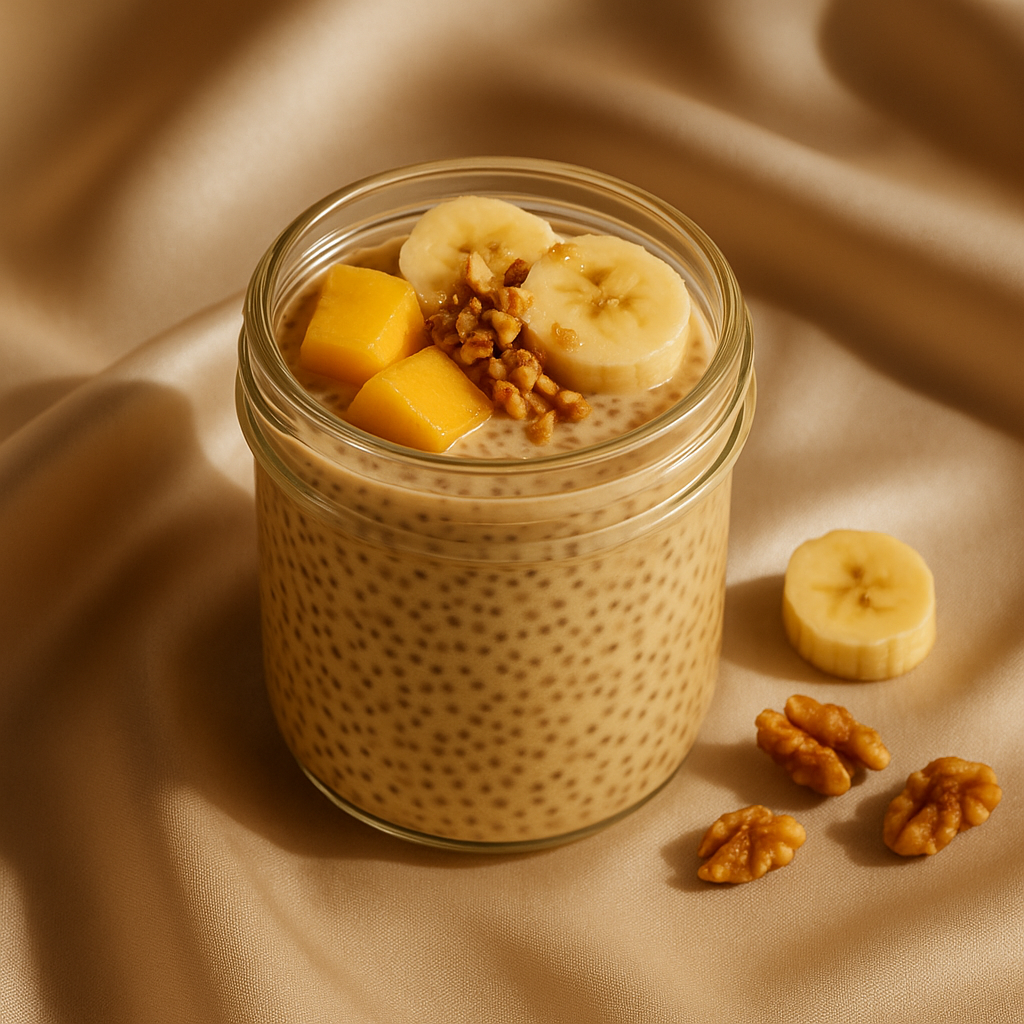 Lucuma Collagen Chia Pudding