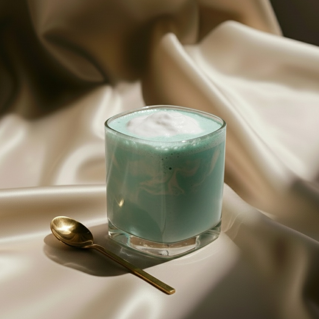 Tiffany Blue Mango Lucuma Collagen Smoothie