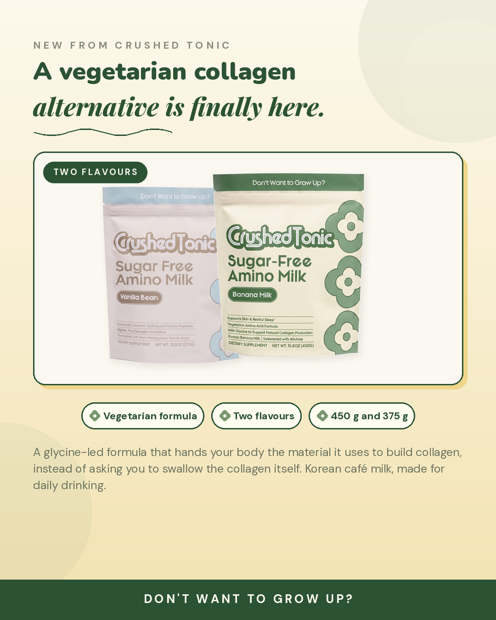 Vegetarian Collagen Milk · SF