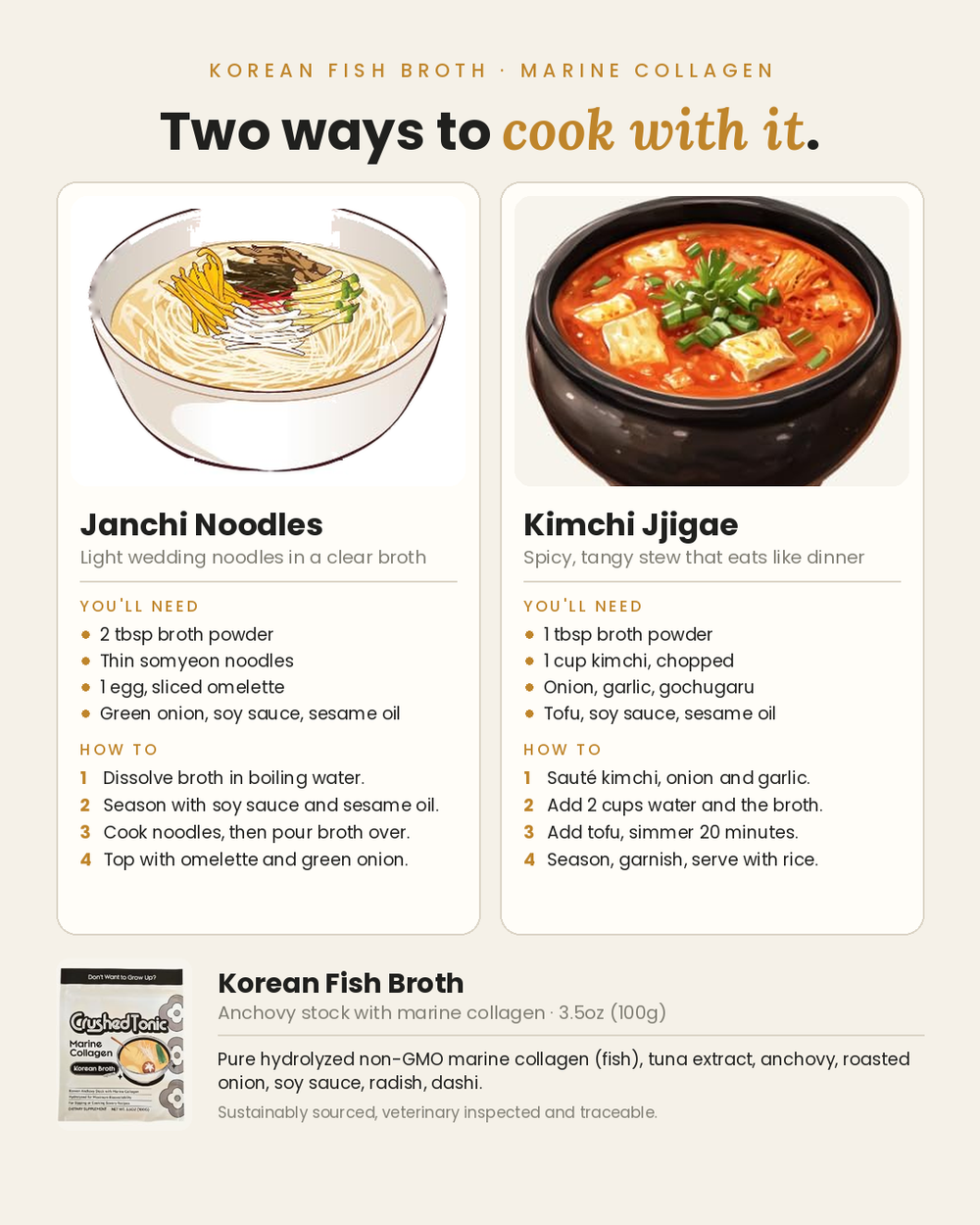 Umami Korean Broth Marine Collagen