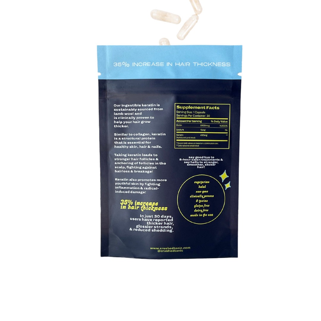 Keratin Hair Growth Booster Capsules | Pre-Order