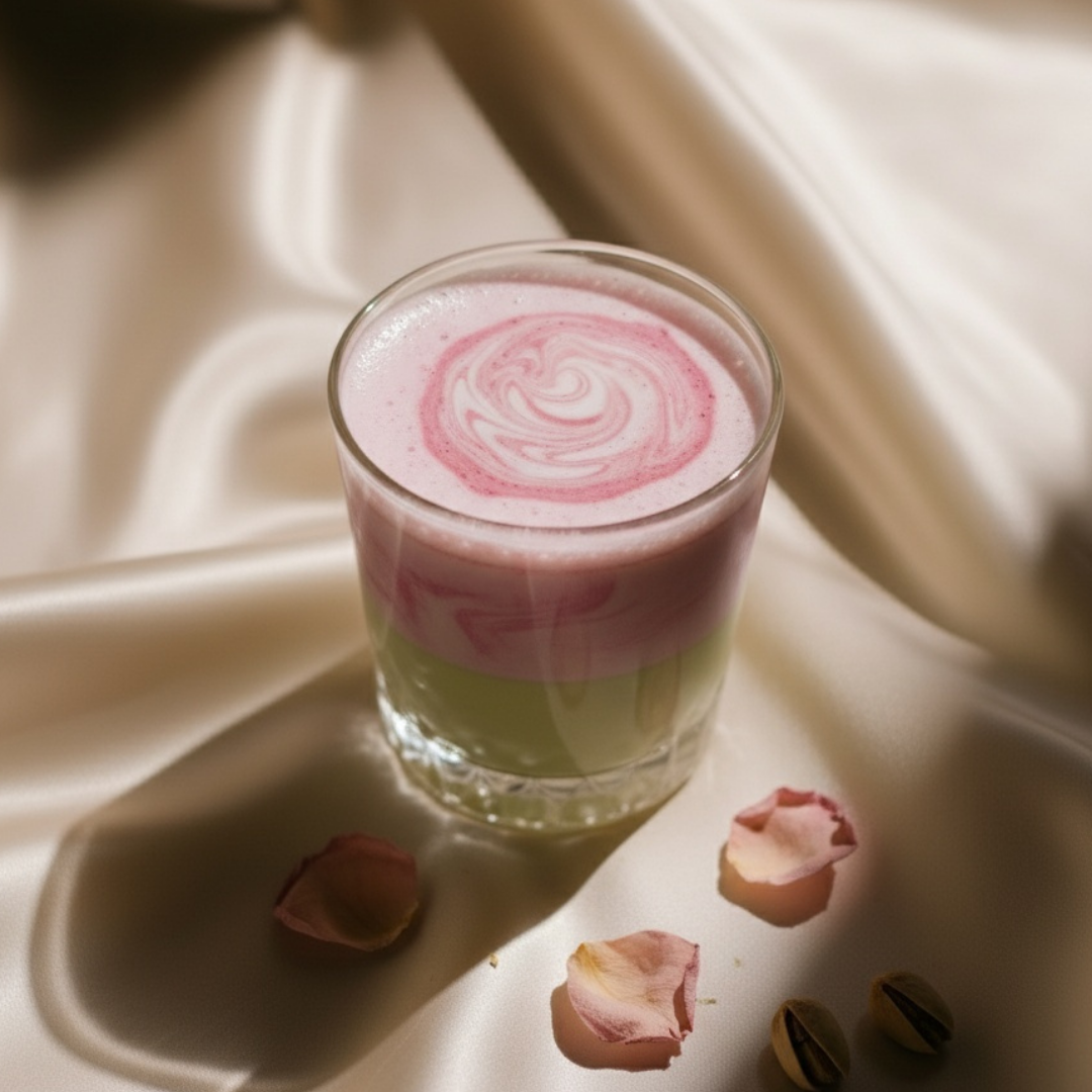 Strawberry Milk Rose Collagen Latte