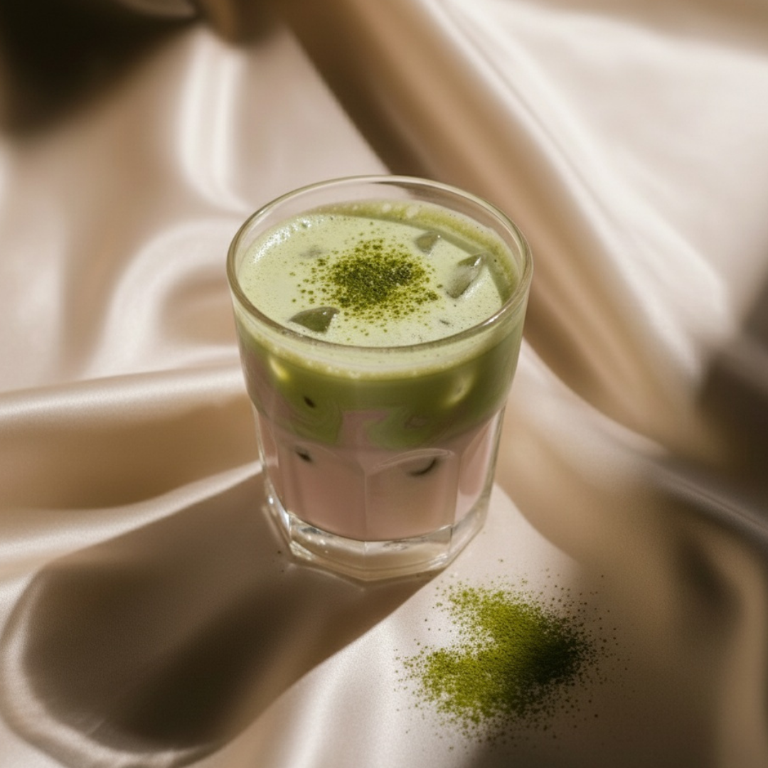 Iced Strawberry Milk Matcha Latte