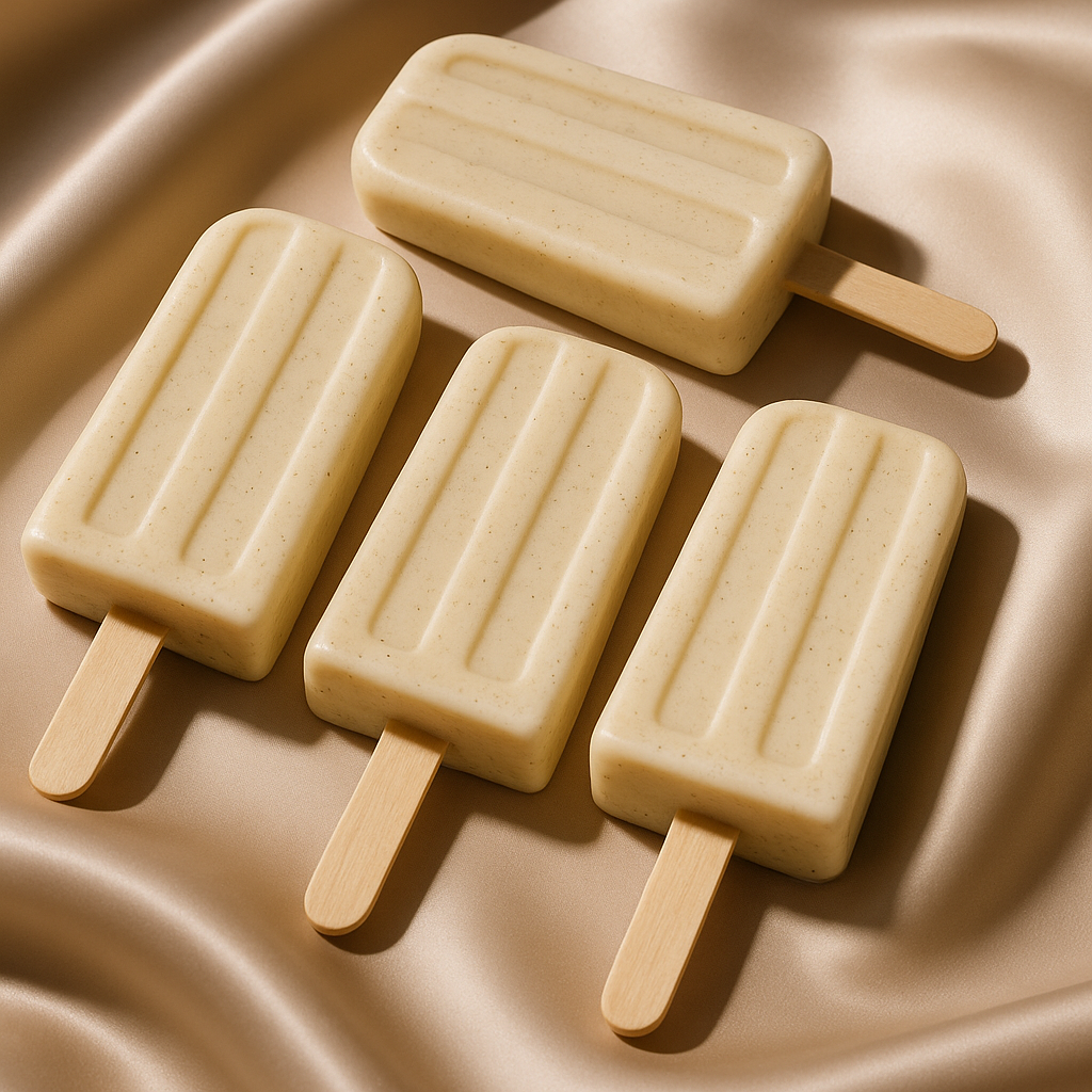 Banana Milk Vanilla Bean Popsicles