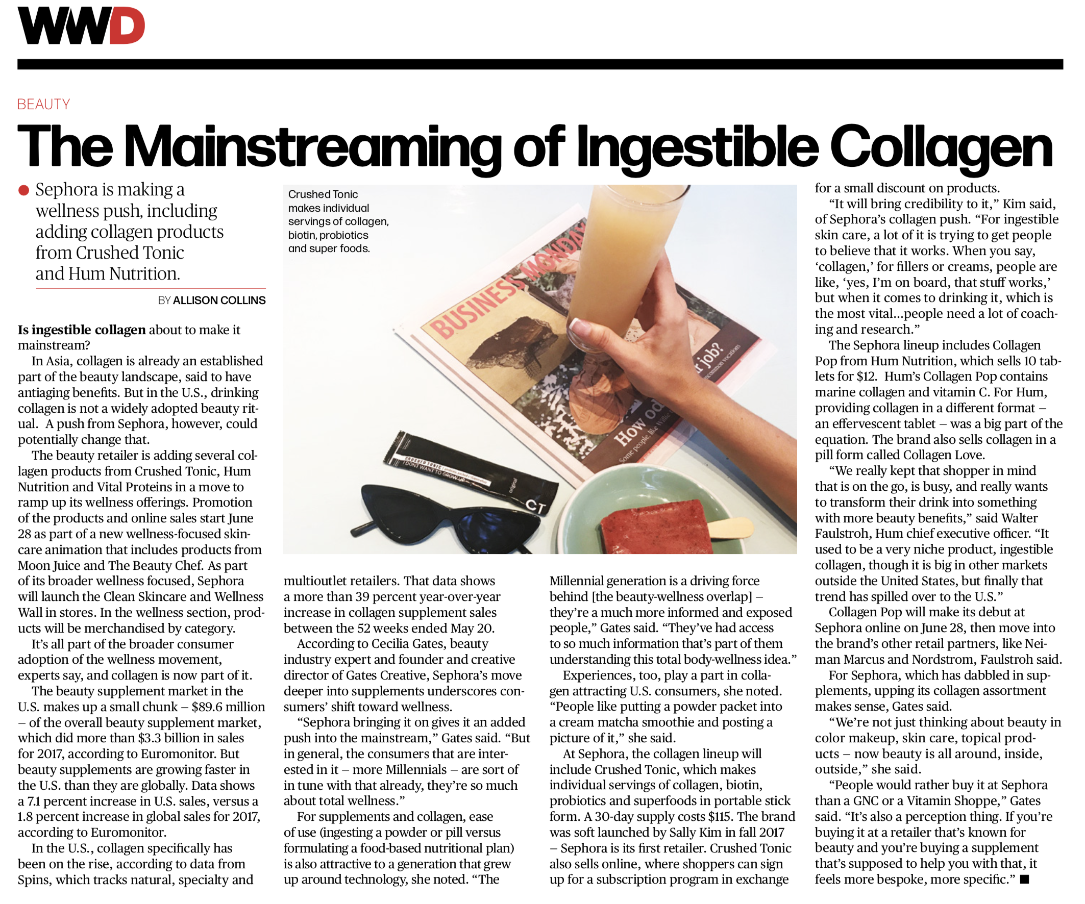 "The Mainstreaming of Ingestible Collagen" | WWD