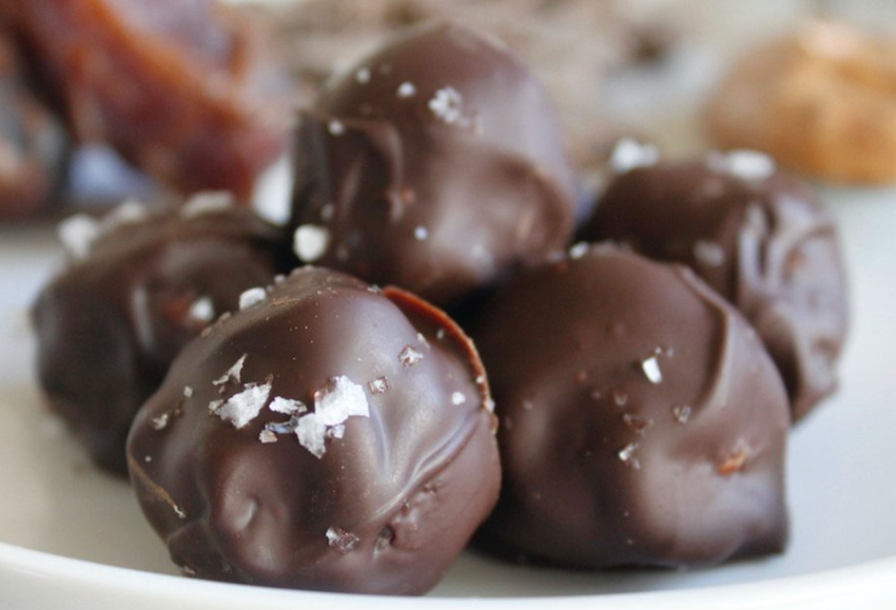 Chocolate Covered Date Balls