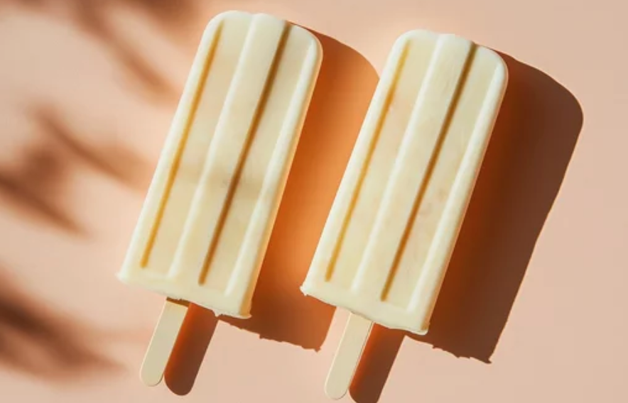 Banana Milk Vanilla Bean Popsicles