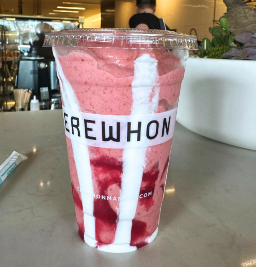 Hailey Bieber Strawberry Coconut Smoothie