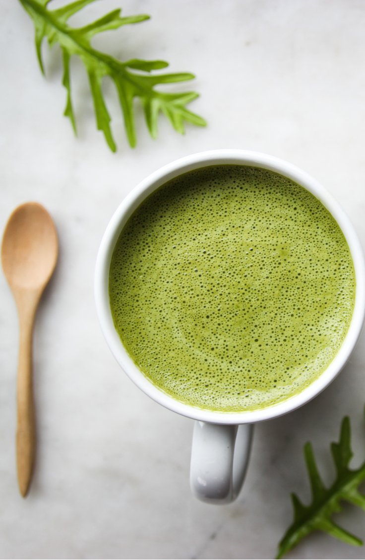 Earl Grey Matcha Latte With Matcha Crush