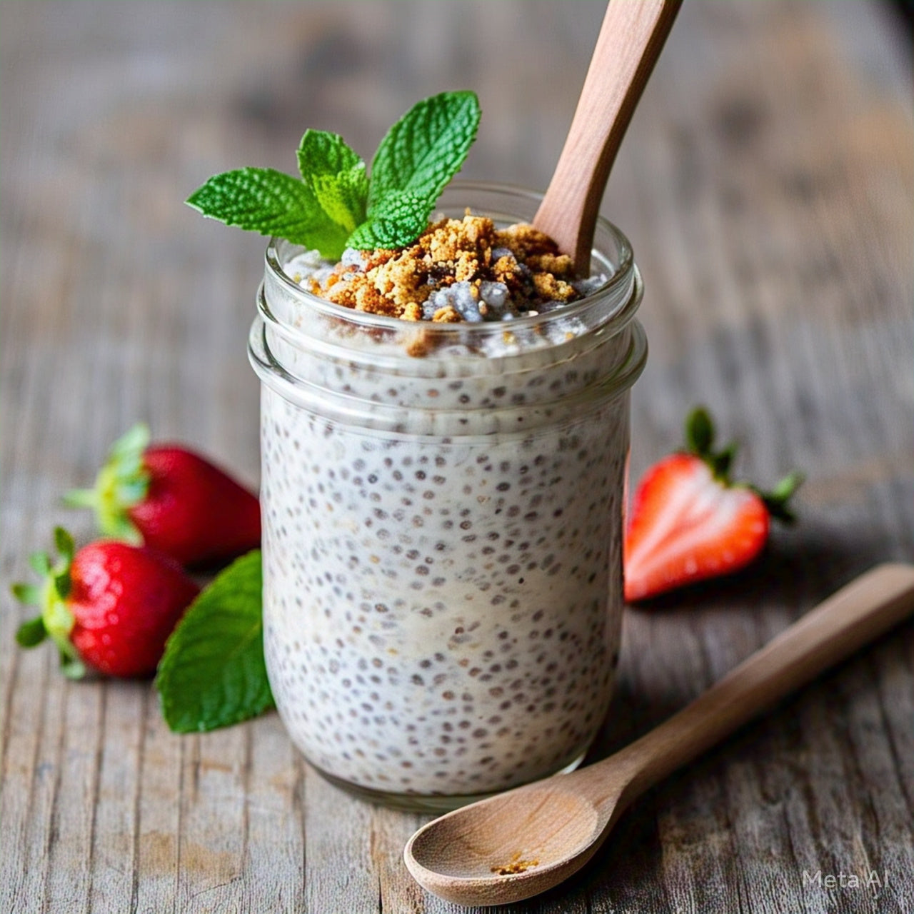 Lucuma Collagen Chia Pudding