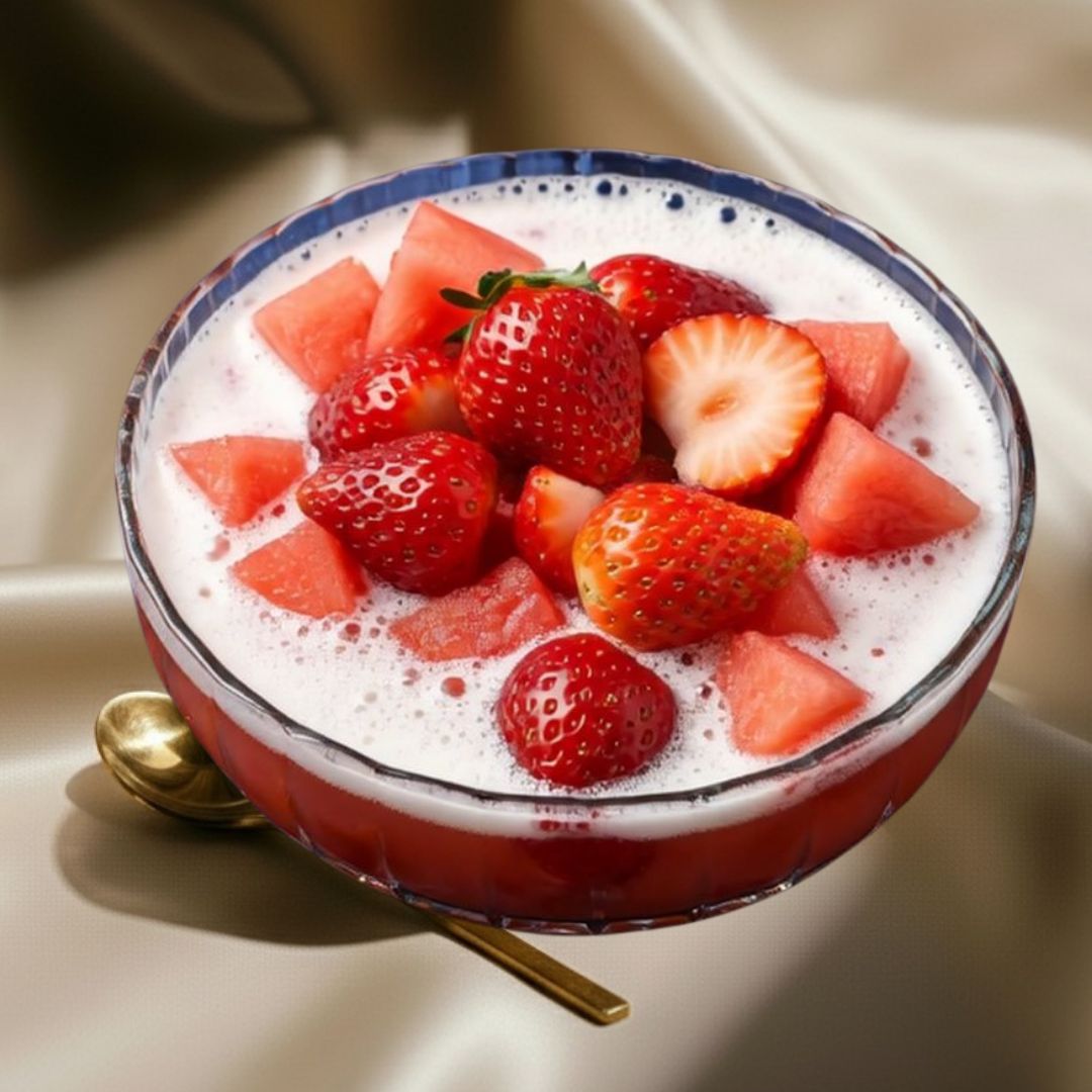 Strawberry Milk 화채 (Hwachaé) With Collagen