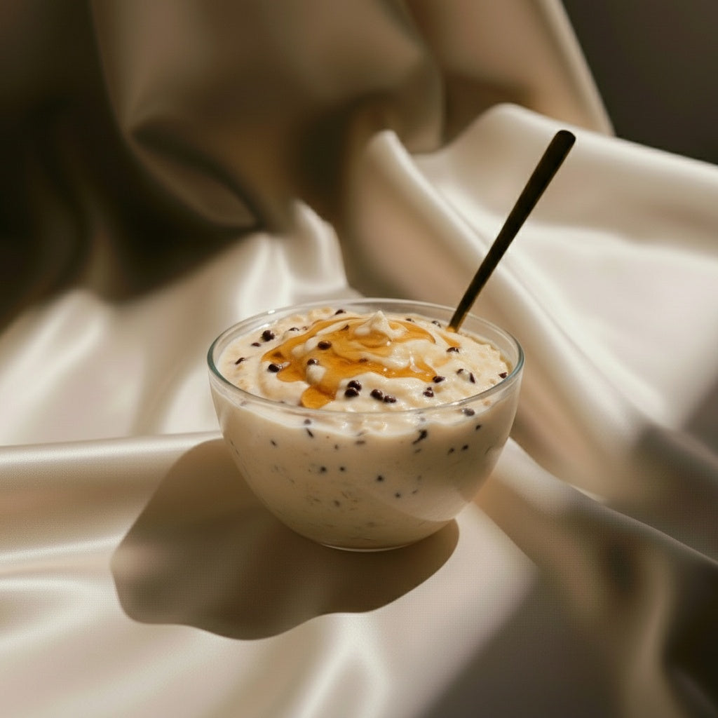 Banana Milk Collagen Chocolate Chip Overnight Oats