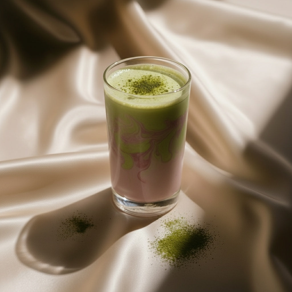 Strawberry Milk Matcha Collagen Latte