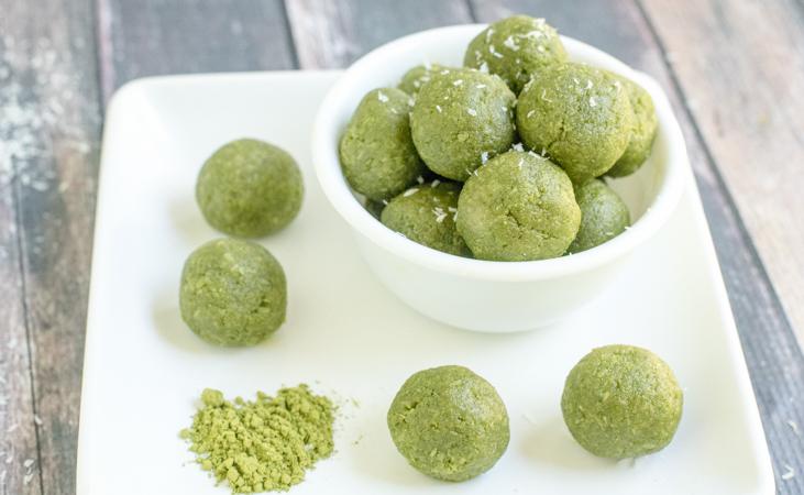 MATCHA BALLS WITH MATCHA CRUSH