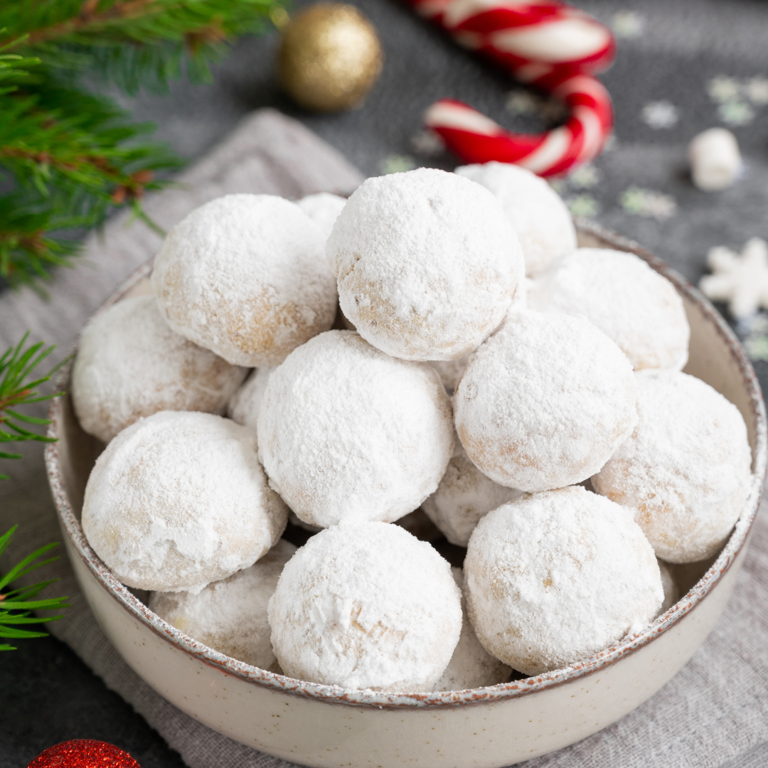 Christmas Collagen Snowball Cookies