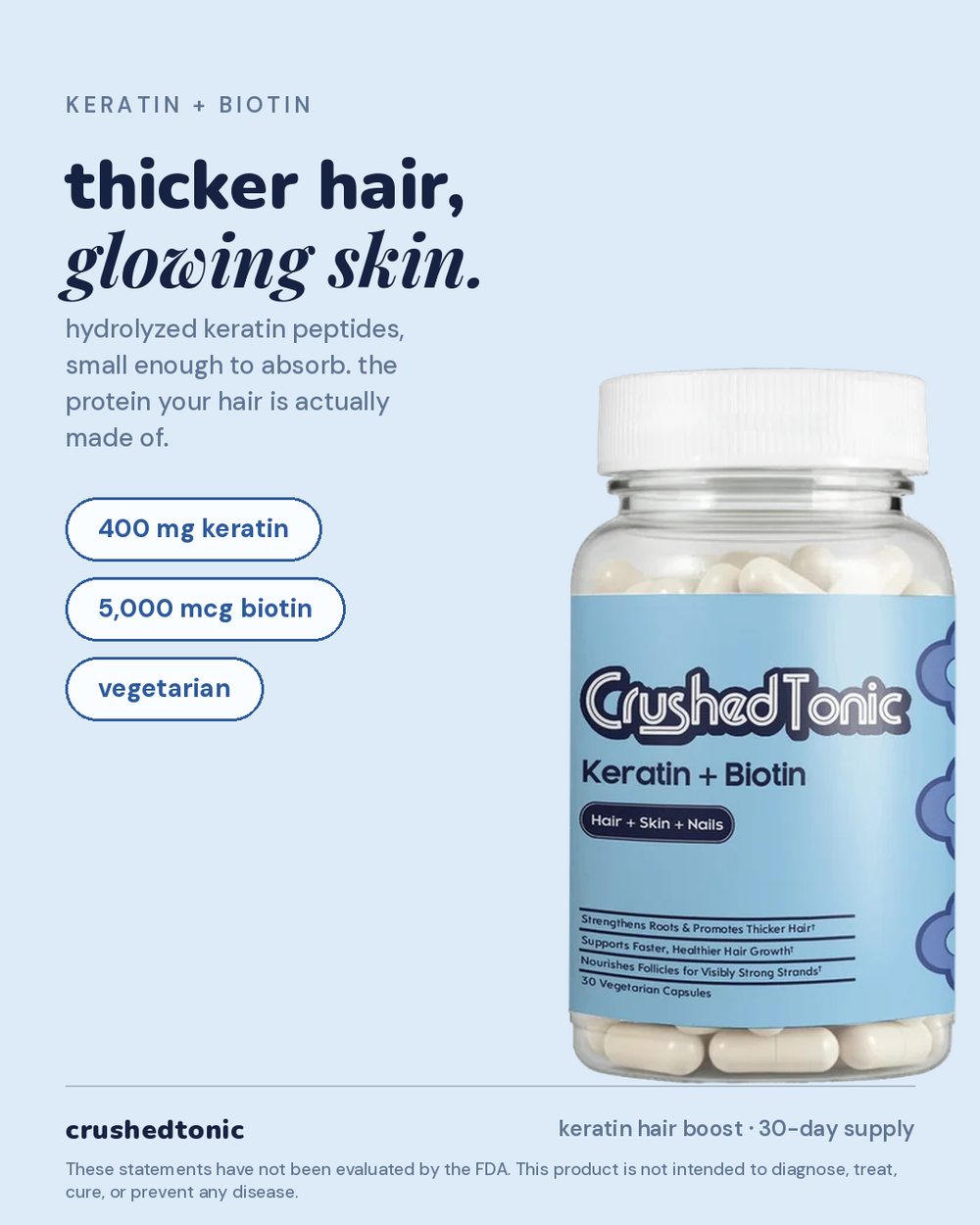 Keratin Hair Growth Booster Capsules