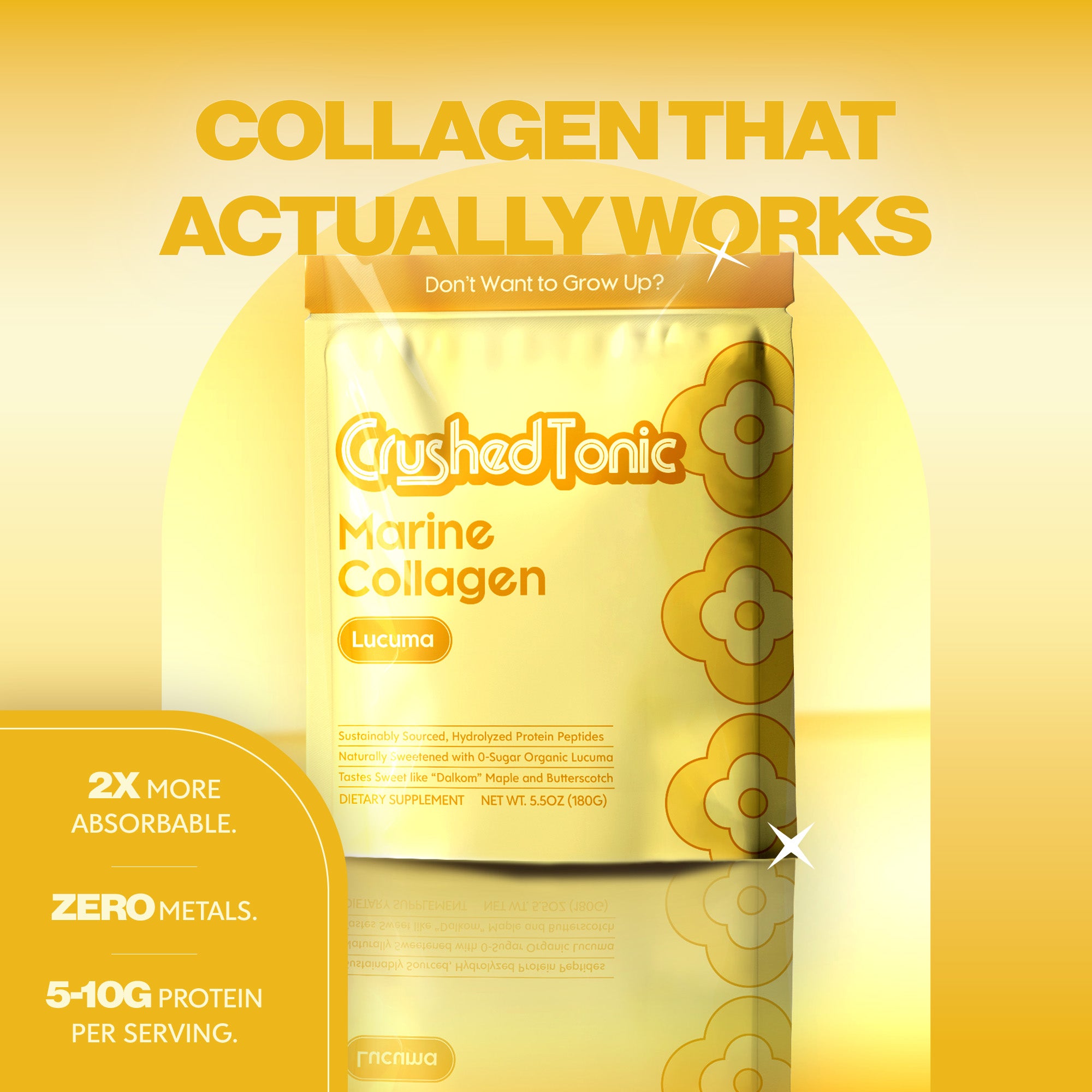 Organic Lucuma Marine Collagen Sample