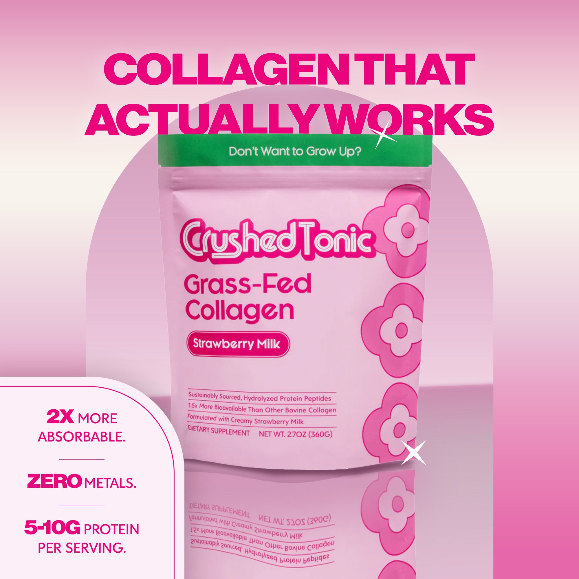 Strawberry Milk Collagen Sample
