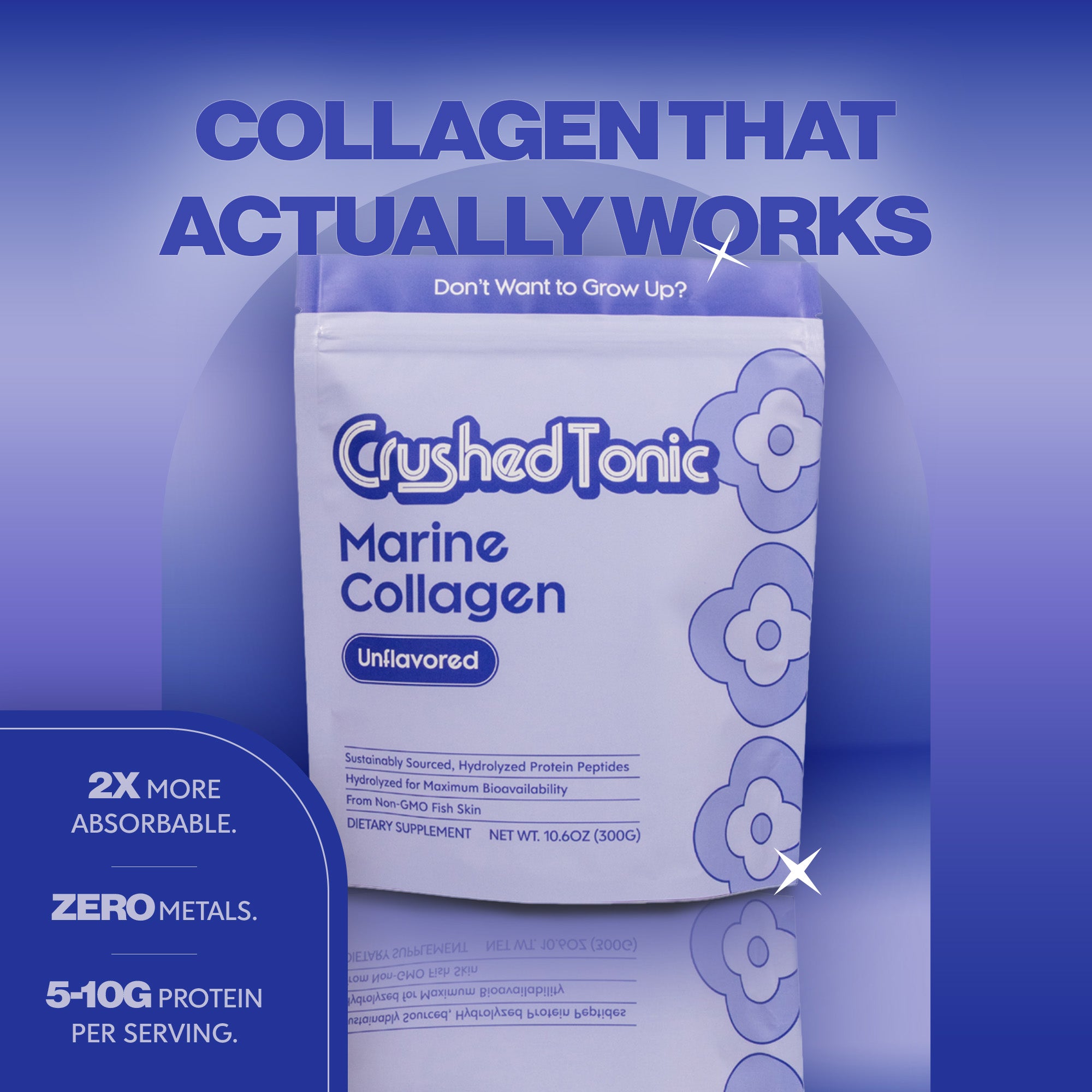 Pure Unflavored Marine Collagen Sample