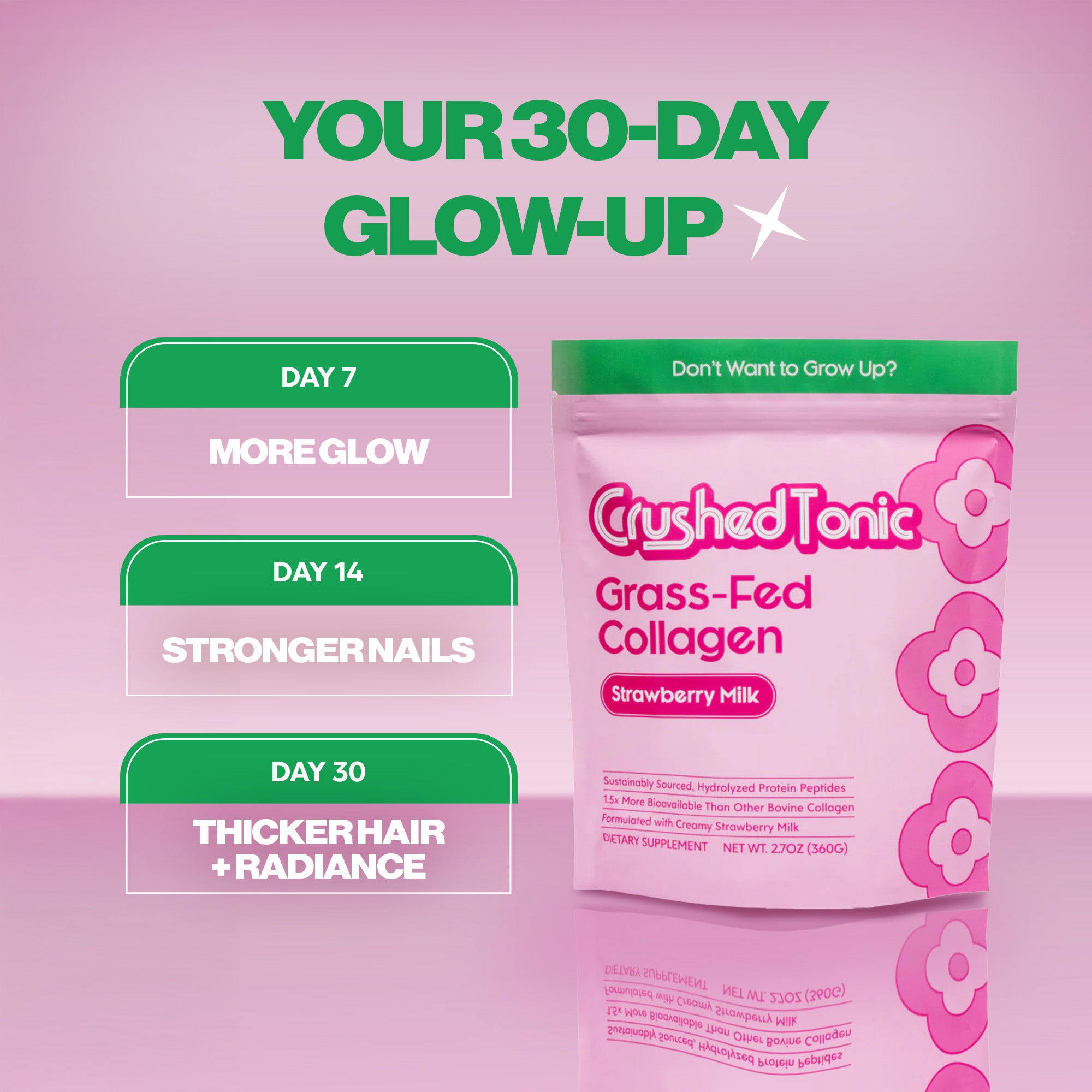 Strawberry Milk Collagen Sample
