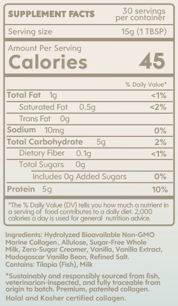 Vegetarian Amino Milk | Sugar-Free, Collagen-Free