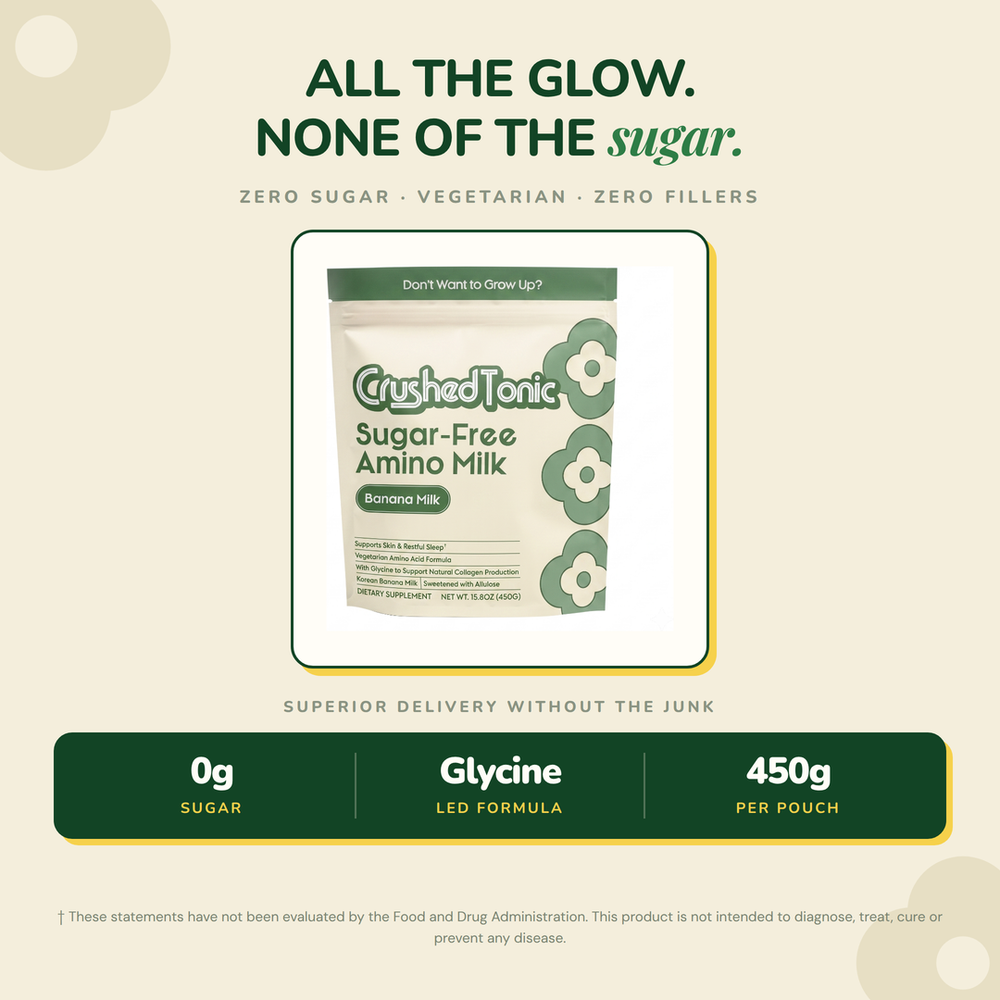 Vegetarian, Sugar-Free Amino Creamer · Collagen-Boosting Glycine Milk