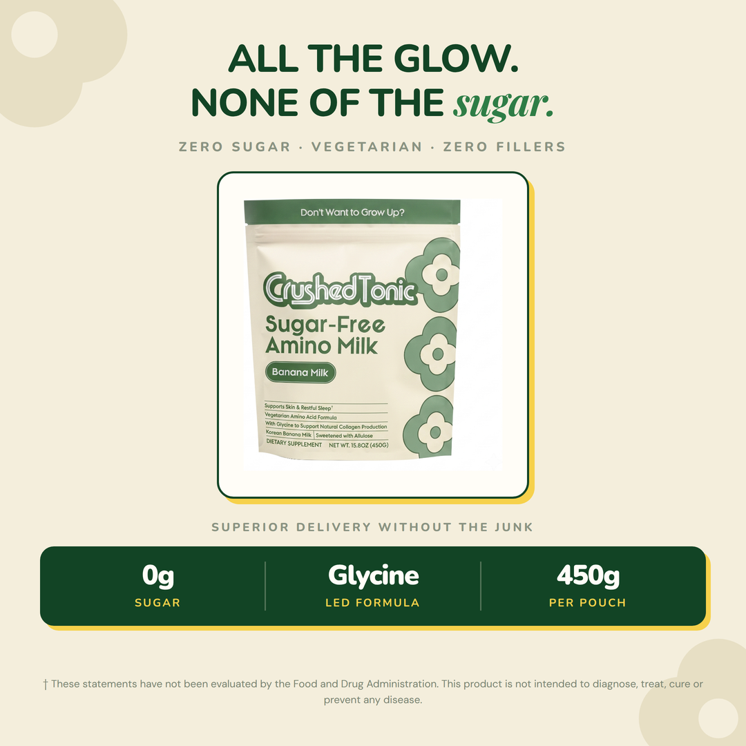 Vegetarian, Sugar-Free Amino Creamer · Collagen-Boosting Glycine Milk