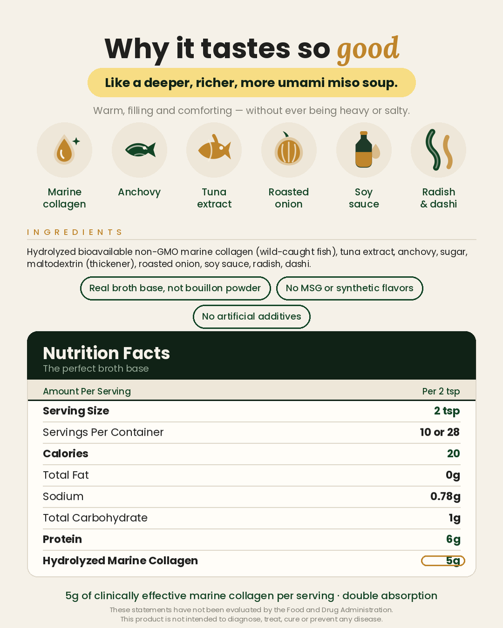 Umami Korean Broth Marine Collagen