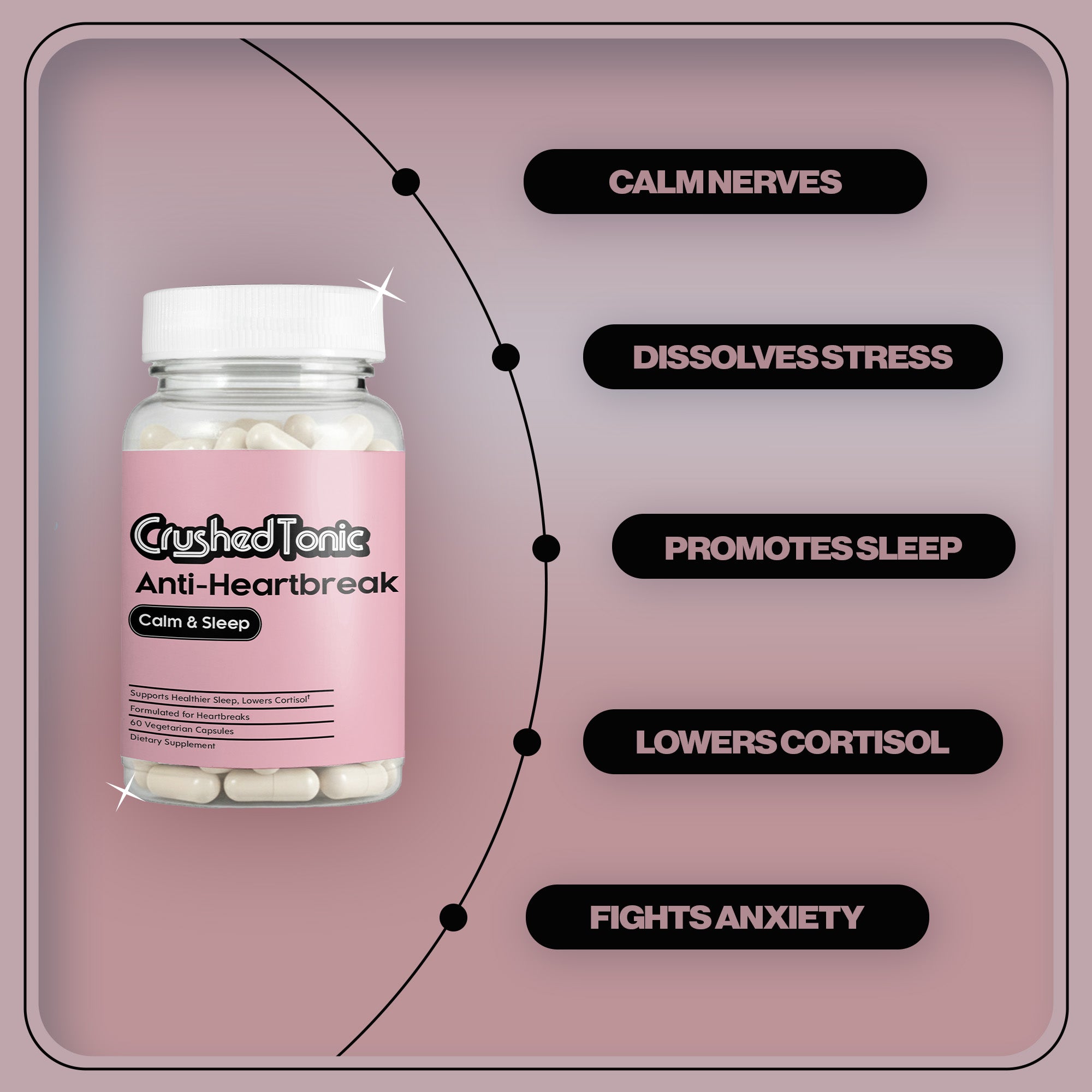Natural Calm & Sleep Aid – Anti-Anxiety & Anti-Insomnia Capsules
