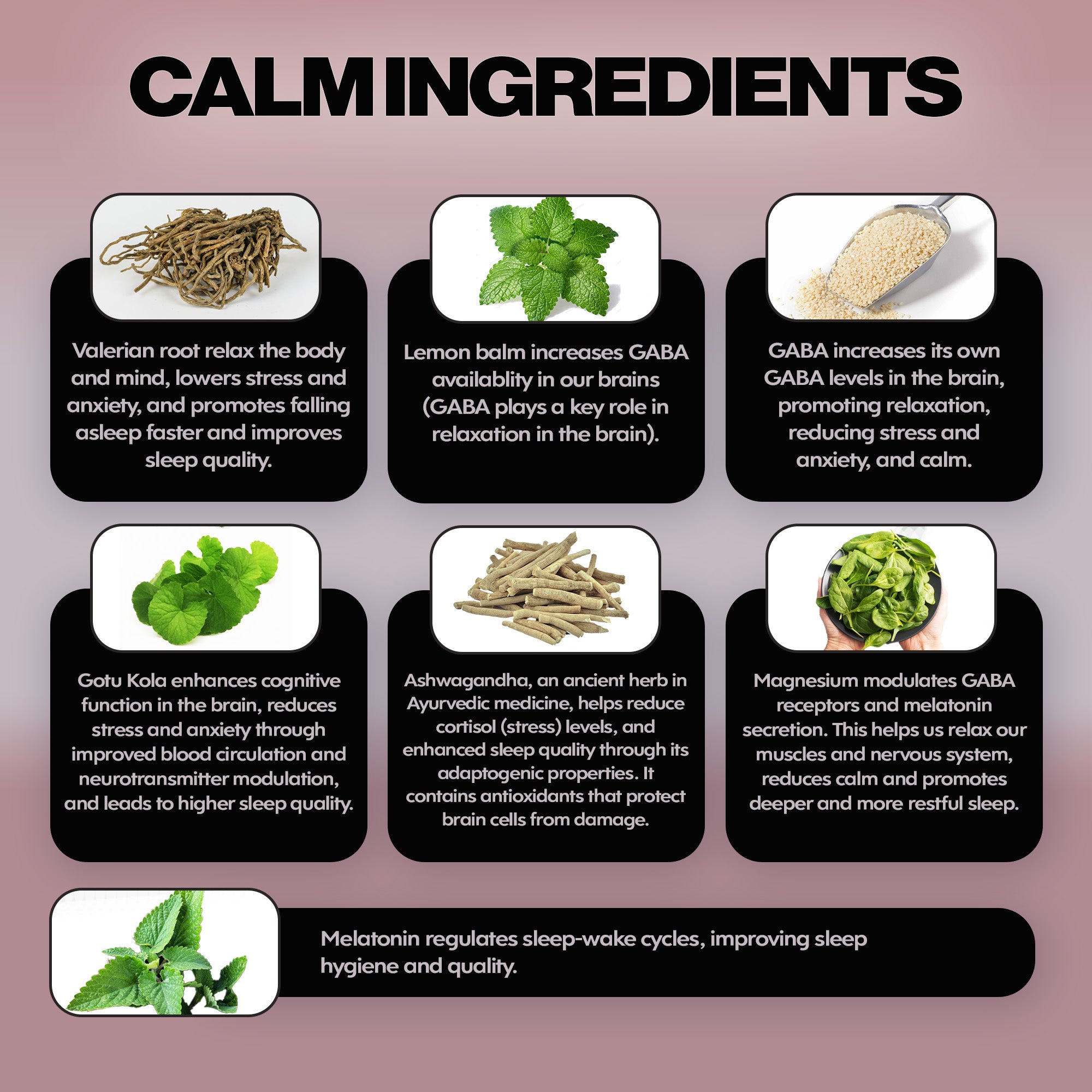 Natural Calm & Sleep Aid – Anti-Anxiety & Anti-Insomnia Capsules