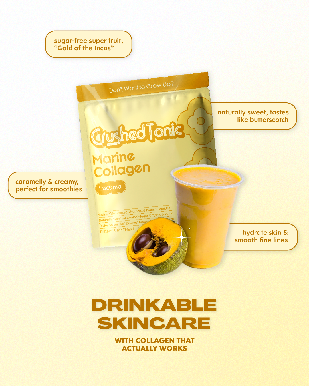 Organic Lucuma Sugar-Free Sweetener Collagen